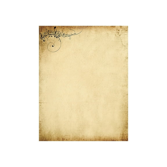 Great Papers Treble Clef - Letter A Size (8.5 in x 11 in) 60 lbs - 80 sheet(s) letterheaded paper