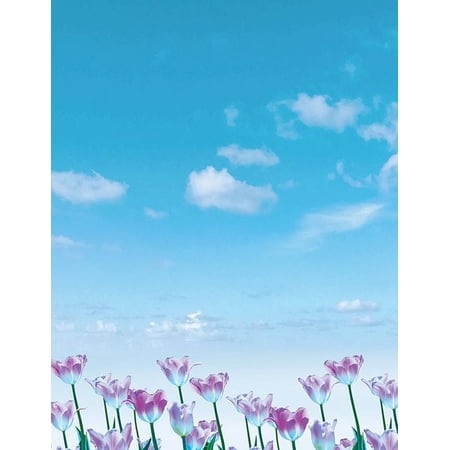 Great Papers! Tulips Field Letterhead, for Invitations, Announcements and Personal Messages, Printer Friendly 8.5" x 11", 50 Pack