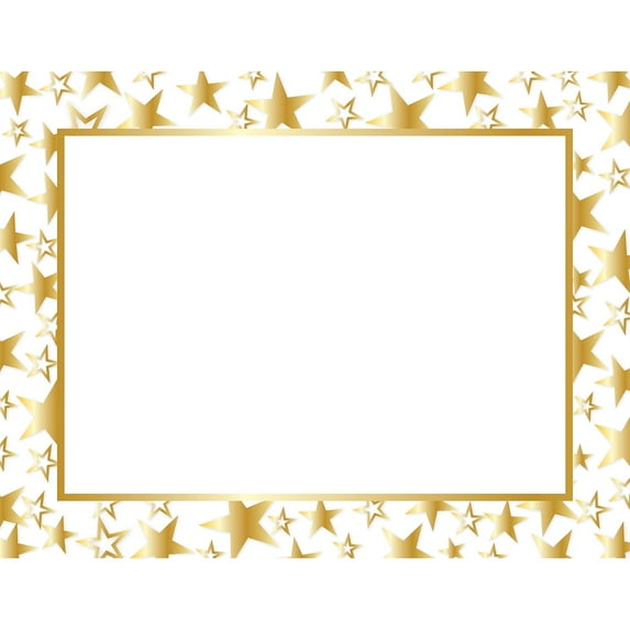 Great Papers! Twinkle Gold Foil Certificate, 8.5" x 11", 50 Count (2014025)