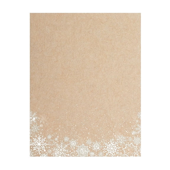 Great Papers! White Snowflakes Letterhead, 8.5" x 11", 80 Count (2019116)