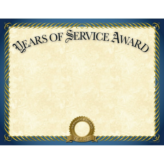 Great Papers Years of Service Certificates 8.5" x 11" 20/Pack (2015113)