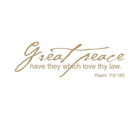 Great Peace Have They.. Vinyl Quote - Medium - Latte