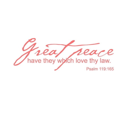 Great Peace Have They.. Vinyl Quote - Medium - Pink