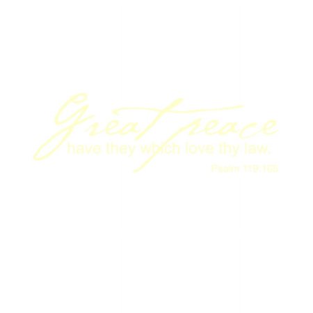 Great Peace Have They.. Vinyl Quote - Small - Ivory