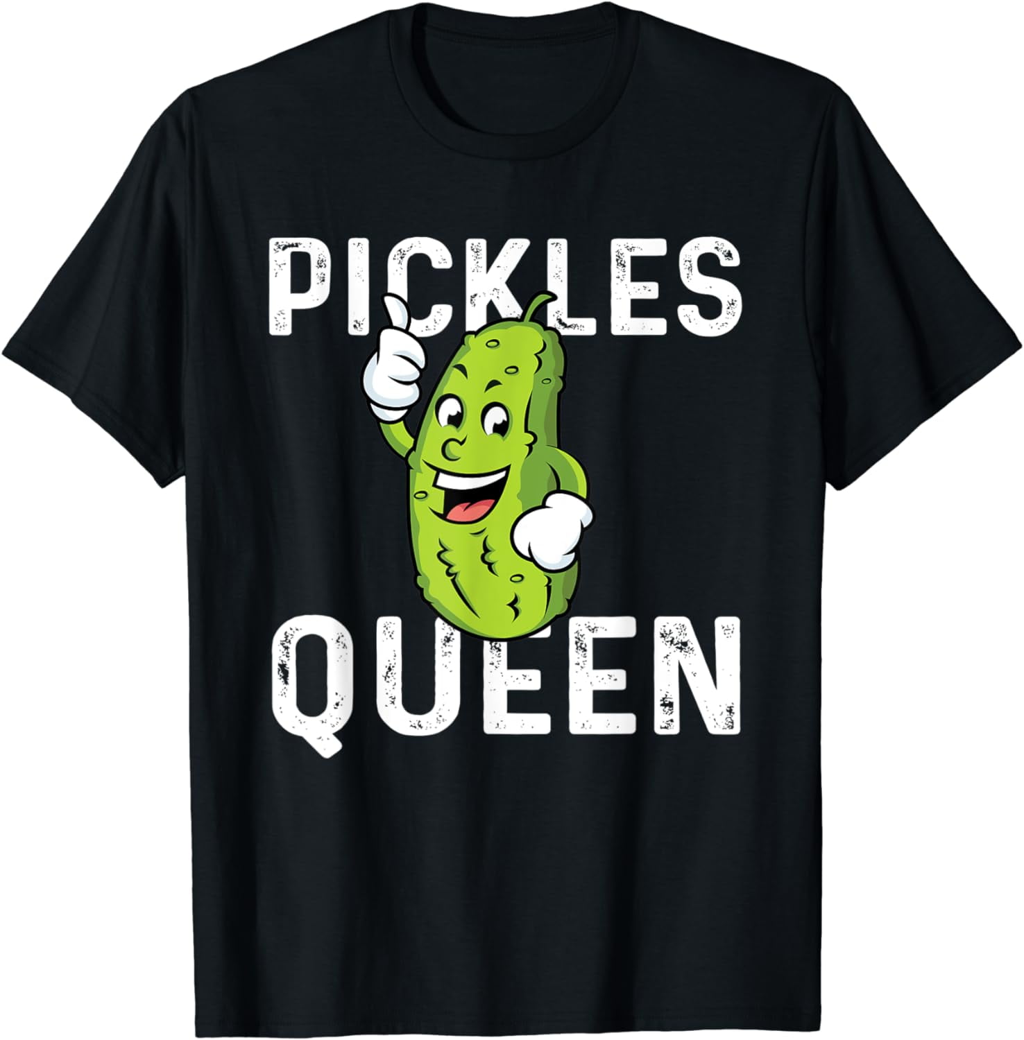 Great Pickles Queen Design Vegetable Snacks Pickle T-Shirt - Walmart.com