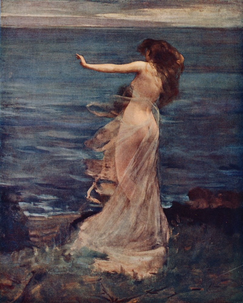 Great Pictures in Private Galleries 1905 Ariadne Canvas Art - J Lavery (18 x 24)