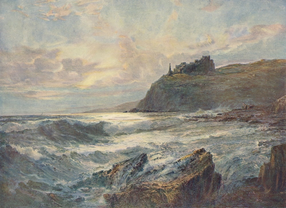Great Pictures in Private Galleries 1905 Tantallon Castle Canvas Art - Edwin Hayes (18 x 24)