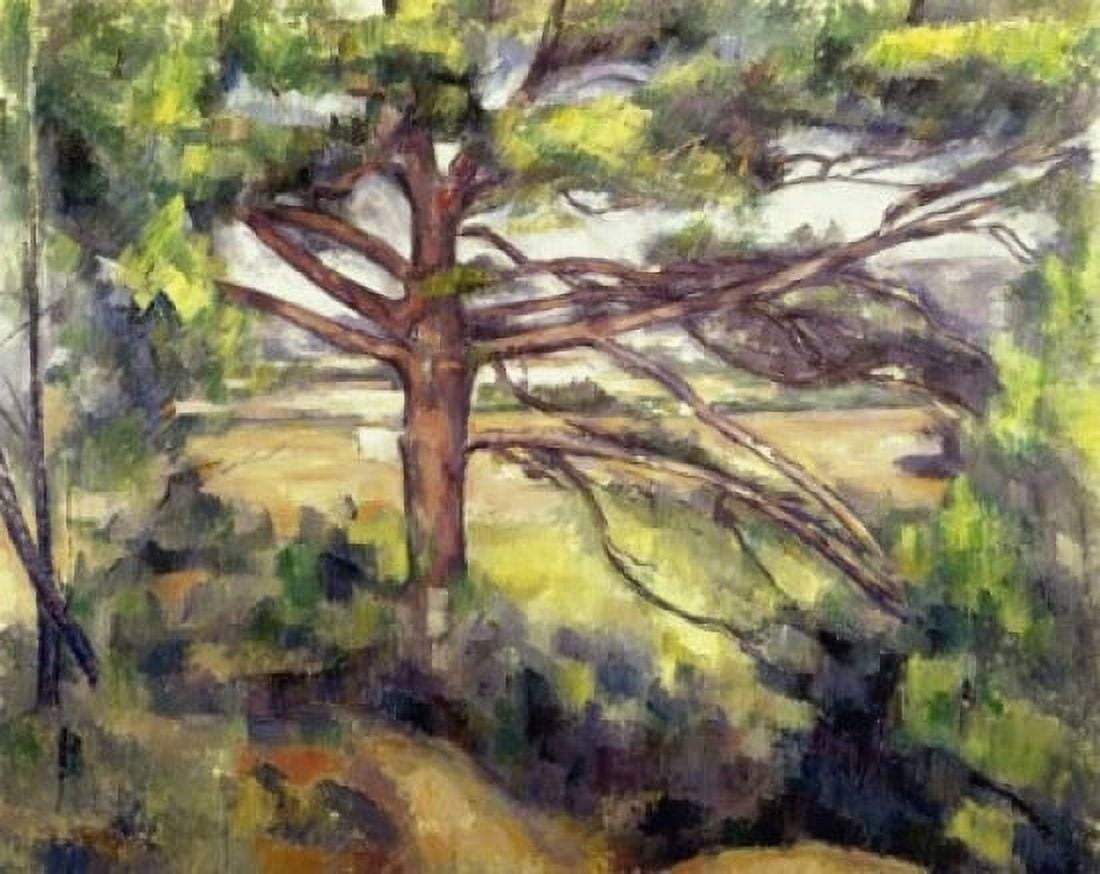 Great Pine and Red Earth 1885 Paul Cezanne (1839-1906French) Oil on canvas Museum of Modern Western Art Moscow Russia Canvas Art - Paul Cezanne (18 x 24)