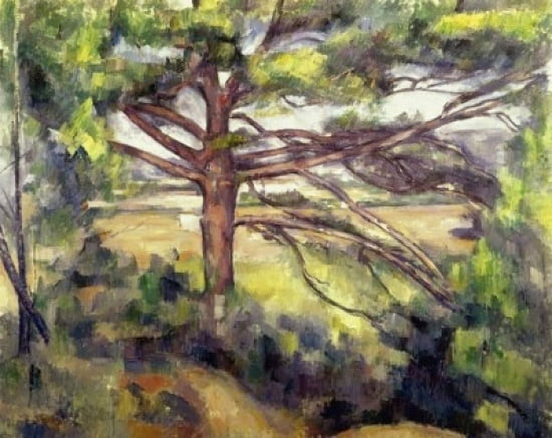 Great Pine and Red Earth 1885 Paul Cezanne (1839-1906French) Oil on canvas Museum of Modern Western Art Moscow Russia Canvas Art - Paul Cezanne (24 x 36)