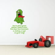 DESIGN WITH VINYL Great Places Ghostbusters Quote Cartoon Quotes Decors Wall Sticker Art Design Decal for Girls Boys Kids Room Bedroom Nursery Kindergarten Home Decor Stickers Wall Art Vinyl Decoration (30x27 inch)