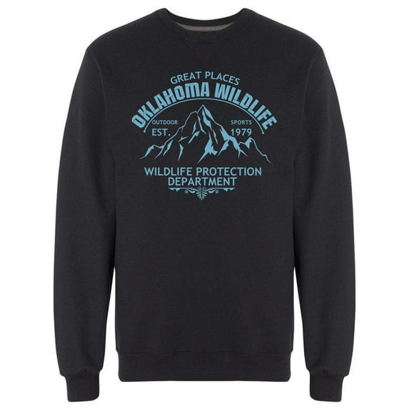 Great Places Oklahoma Sports Sweatshirt Men -Image by Shutterstock, Male XX-Large