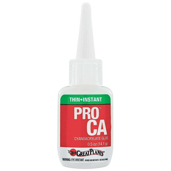 Great Planes Pro CA Glue Thin 1/2 oz GPMR6001 Miscellaneous Airplane Accessories
