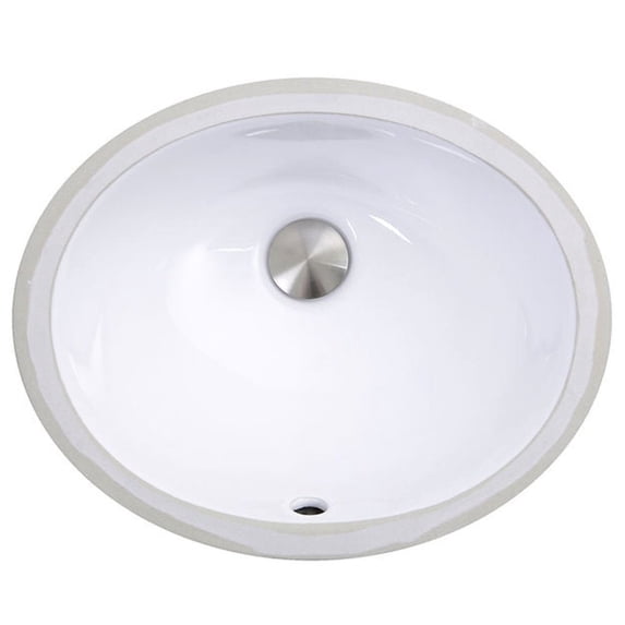 Nantucket Sinks UM-13x10 Undermount Ceramic Bathroom Sink