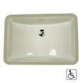 thumbnail image 1 of Great Point Collection Nantucket Sinks 18 Inch X 12 Inch Undermount Ceramic Sink In Bisque UM-18x12-B, 1 of 5