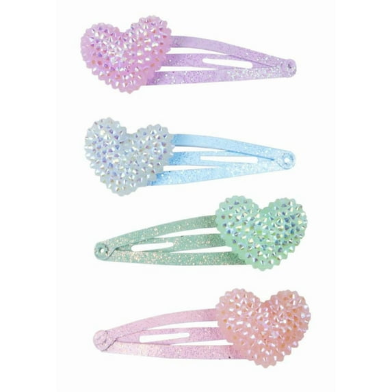 Great Pretenders Sparkle Heart Bobble, Set of 4