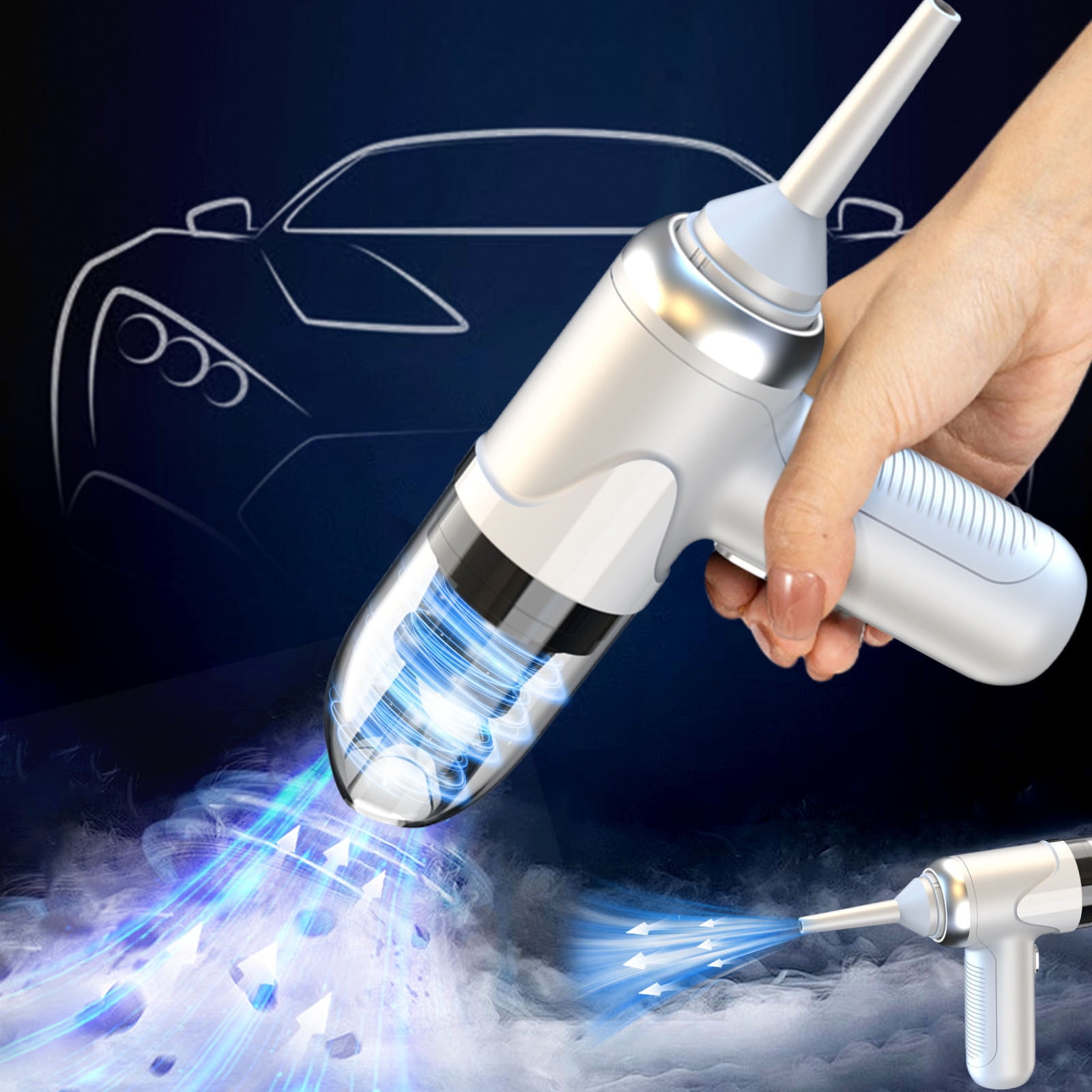 Great Price, HighPower Car Vacuum Cleaner, Wireless Handheld, Mini