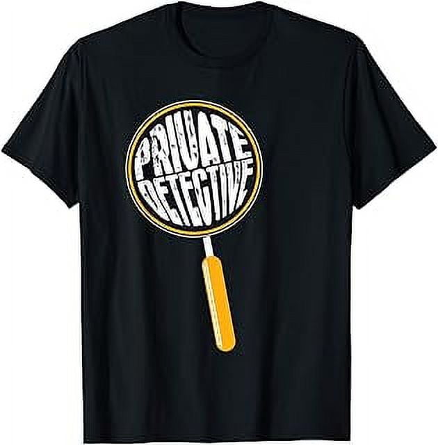 Great Private Detective Design With Magnifying Glass Gift TShirt