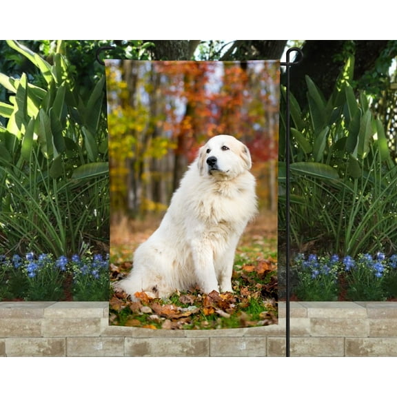 Great Pryenees Garden Flag