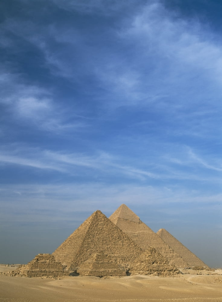 Great Pyramids Of Giza Canvas Art - Ian Cumming Design Pics (13 x 18)
