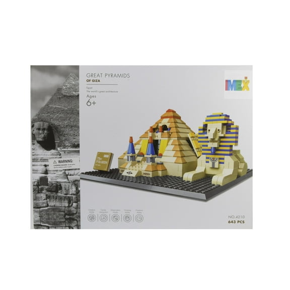 Great Pyramids of Giza Brick Building Set (643 Pieces)
