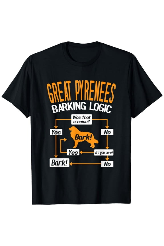 Great Pyrenees Barking Logic T-Shirt