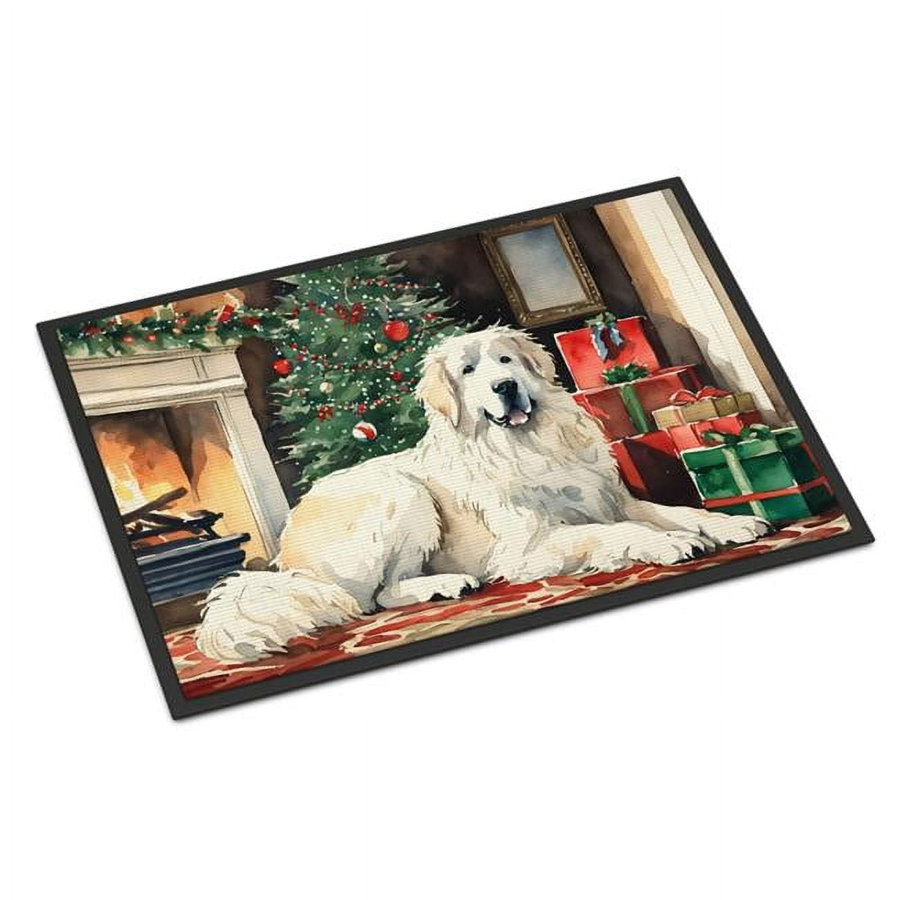 Great Pyrenees Cozy Christmas Doormat DAC2671