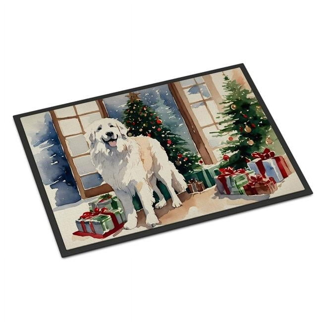 Great Pyrenees Cozy Christmas Doormat DAC2672