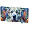 thumbnail image 1 of Great Pyrenees Dog Abstract Art Metal Novelty License Plate, 1 of 7