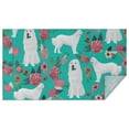 thumbnail image 1 of Great Pyrenees Dog and Pioneer Flower Rectangle Tablecloth 60"x102",Waterproof Polyester Rectangle Table Cloth, Wipeable Spillproof Polyester Tablecloth for Dining, Camping, Indoor and Outdoor, 1 of 6
