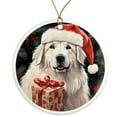 thumbnail image 1 of Great Pyrenees Dog Ornament - Pet Ornament for Christmas Tree - 3" Round Ceramic - Printed in USA - Puppy New Dog - Dog Mom - Dog Dad - Pet Owner - Xmas Decoration DOG0117, 1 of 5