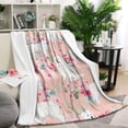 thumbnail image 1 of Great Pyrenees Dog and Pioneer Flower Blanket,Comfortable Soft Lamb Wool Throw Blanket,All Season,Warm Lightweight Blankets for Sofa Bed Couch Living Room Chair,60"x80", 1 of 4