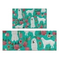 thumbnail image 1 of Great Pyrenees Dog and Pioneer Flower Kitchen Rugs Sets Of 2,Anti Fatigue Kitchen Mat Rugs Non Slip Washable,Decorative Kitchen Floor Mats for Kitchen,Sink,Laundry,17"x30"+17"x47", 1 of 7