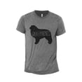 thumbnail image 1 of Great Pyrenees Dog Silhouette Men's Modern Fit Fun Casual T-Shirt Printed Graphic Tee Heather Grey Large, 1 of 3