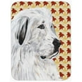 thumbnail image 1 of Great Pyrenees Fall Leaves Mouse Pad, Hot Pad Or Trivet, 7.75 x 9.25 In., 1 of 1