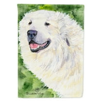 Great Pyrenees Flag Canvas House Size