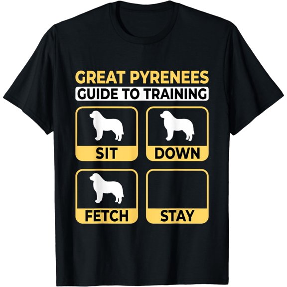 Great Pyrenees Guide To Training - Pyrenean Dog T-Shirt