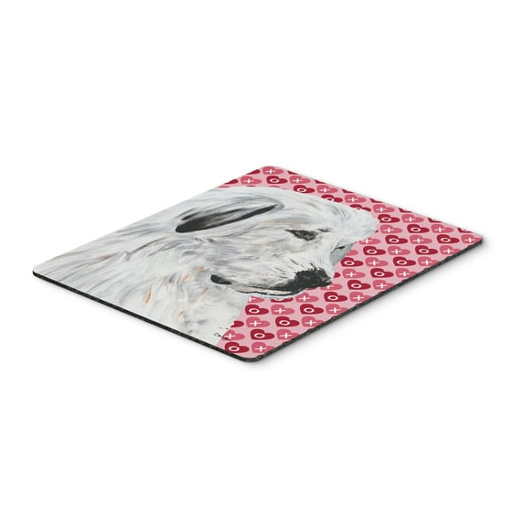 "Great Pyrenees Hearts and Love Mouse Pad Hot Pad or Trivet"
