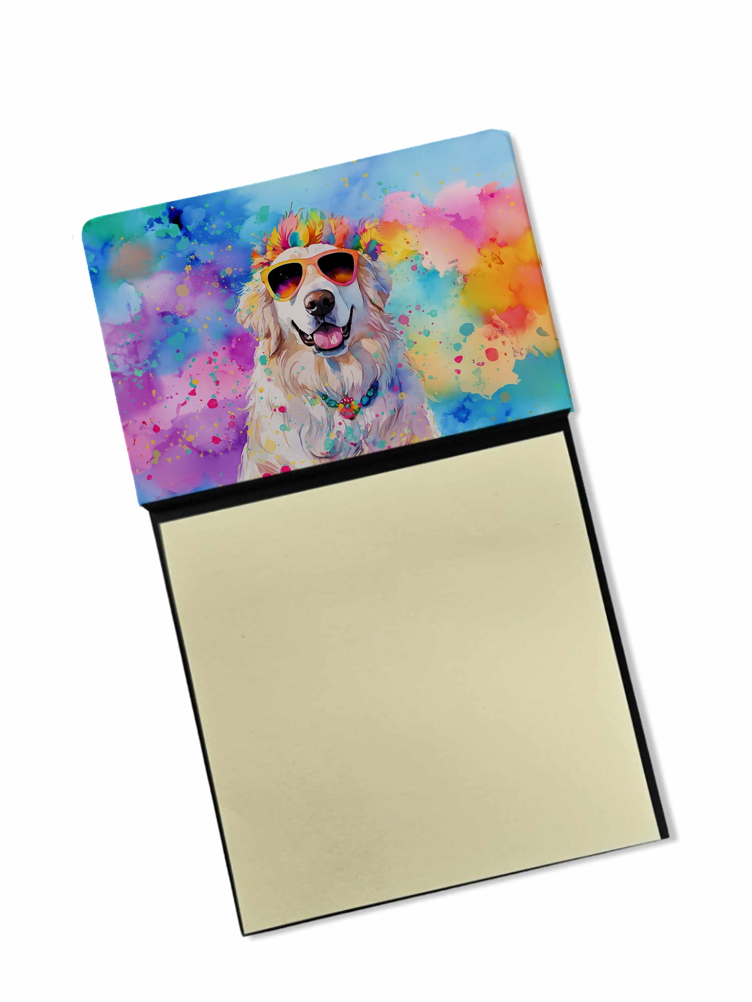 Caroline's Treasures Schnauzer Sticky Note Holder - Refillable Memo Pad Dispenser With Dog Artwork