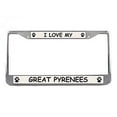thumbnail image 1 of Great Pyrenees License Plate Frame (Chrome) 5 Year Warranty, 1 of 1