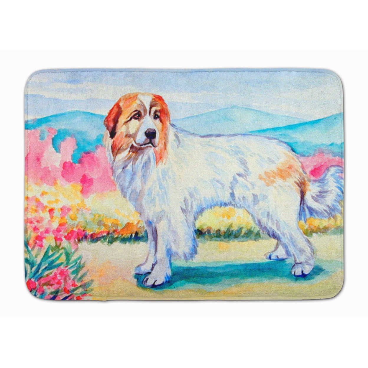Great Pyrenees Machine Washable Memory Foam Mat