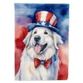 thumbnail image 1 of Great Pyrenees Patriotic American House Flag 28 in x 40 in, 1 of 7