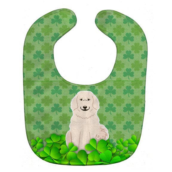 Great Pyrenese Shamrocks Baby Bib