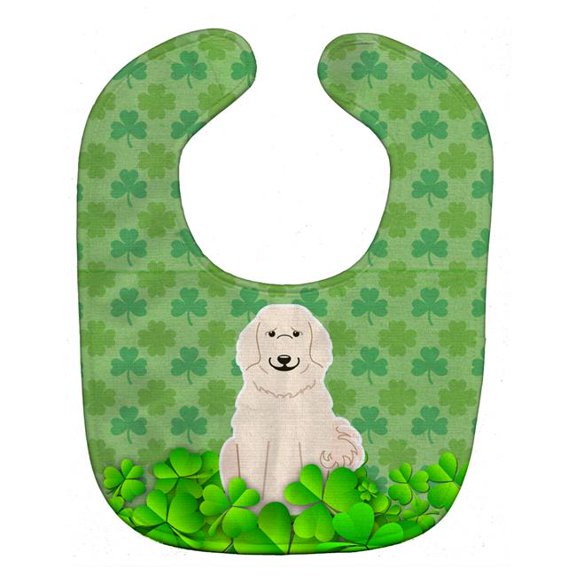 Great Pyrenese Shamrocks Baby Bib