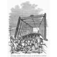 thumbnail image 1 of Great Railroad Strike 1877. Nrioters Tearing Up Rails On The Bridge At Corning New York. Wood Engraving American, 1 of 3
