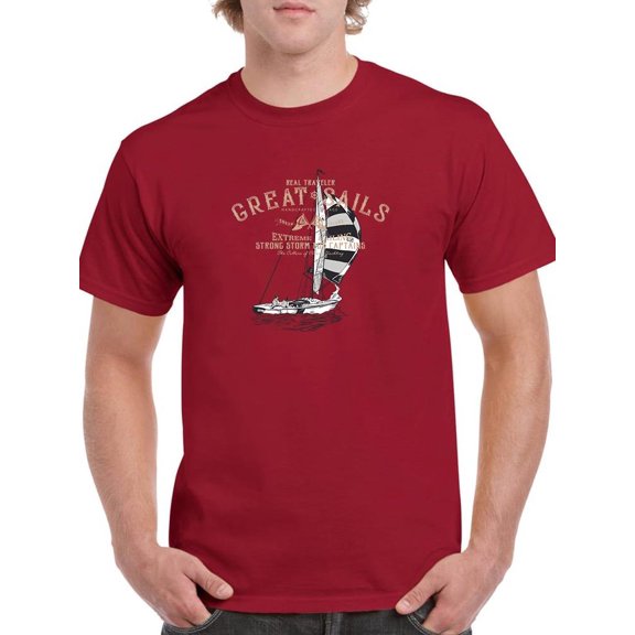 Great Sails T-Shirt Men -Image by Shutterstock, Male Large