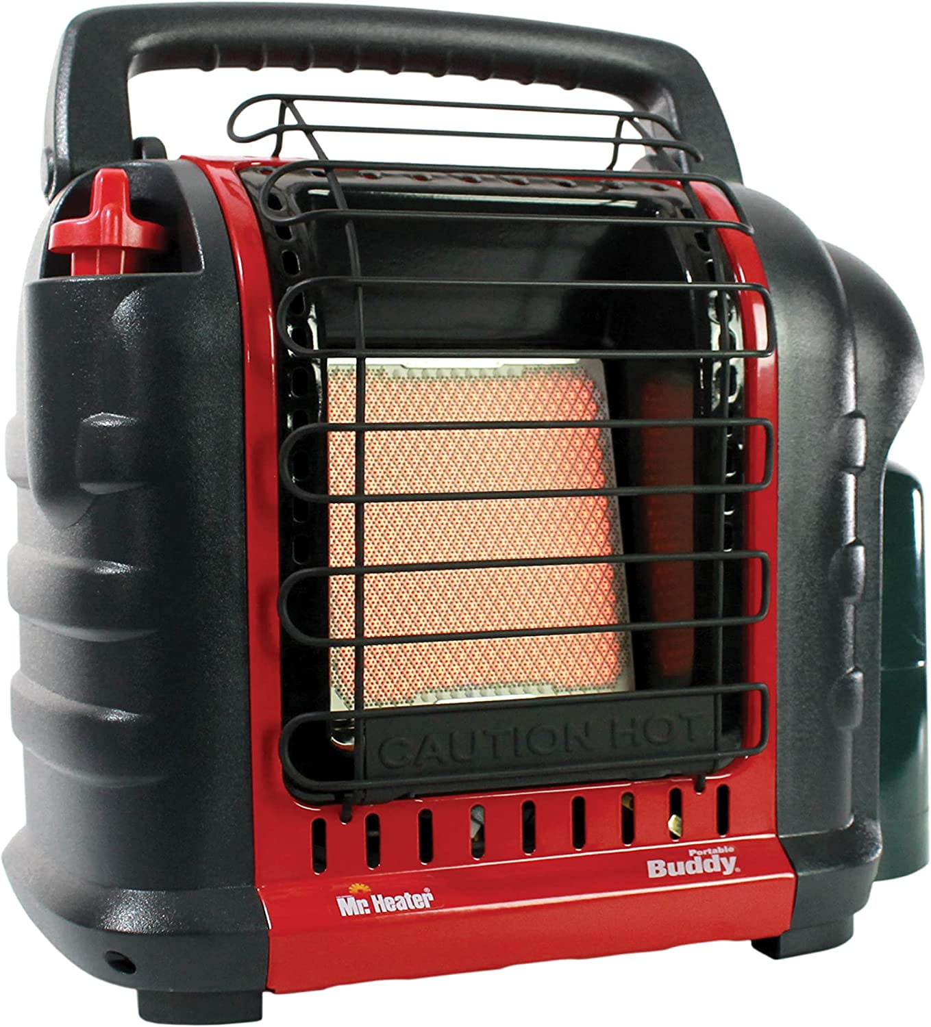 Great Sale Portable Buddy Heater MH9BX 4,000-9,000 BTU Indoor-Safe Propane Radiant Heater For Campers, Workshops, Job Sites, Patios & More - Red, Black