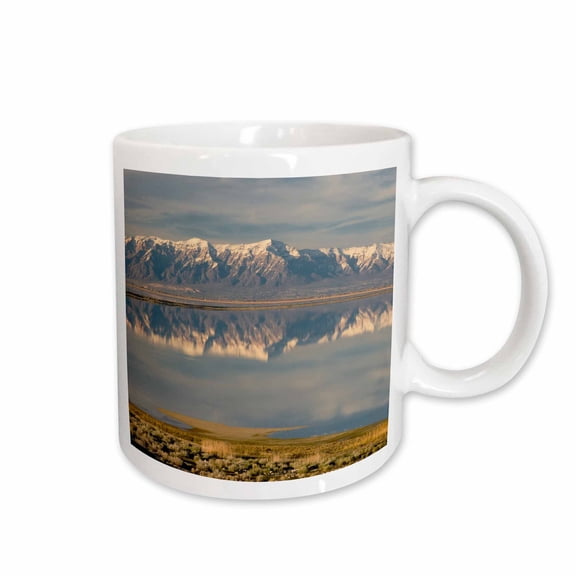 3drose, Great Salt Lake and Wasatch Mountains, Utah, Usa - Us45 Hga0365 - Howie Garber, 11oz Mug