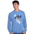 thumbnail image 1 of Great Salt Lake Utah State Pride Long Sleeve TShirt Men Women Brisco Brands S, 1 of 6
