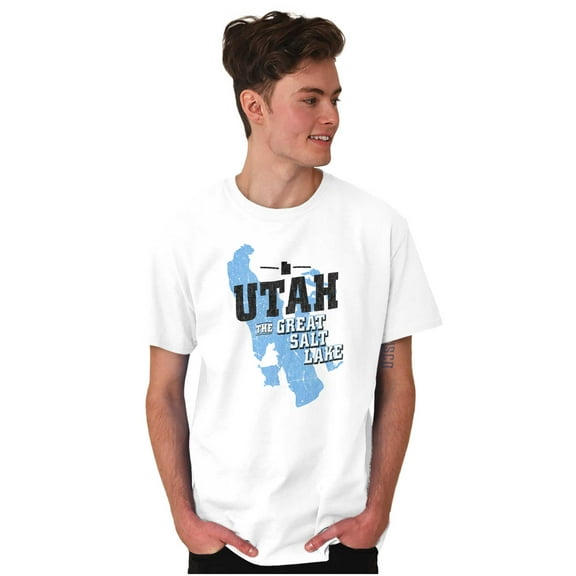 Great Salt Lake Utah State Pride Men's Graphic T Shirt Tees Brisco Brands M