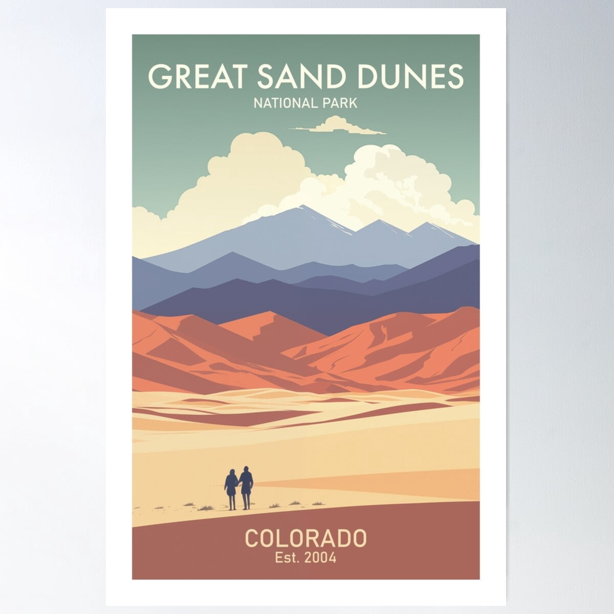Great Sand Dunes National Park Poster Wall Art, Modern Wall Decor For ...